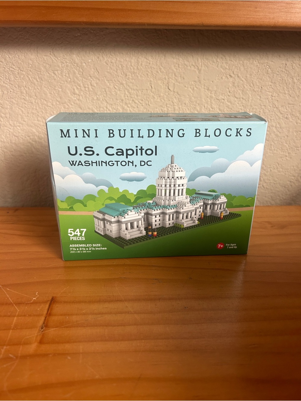 U.S. Capitol Mini Building Blocks Kit - White and Green